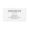 Minimalist black and white modern business card