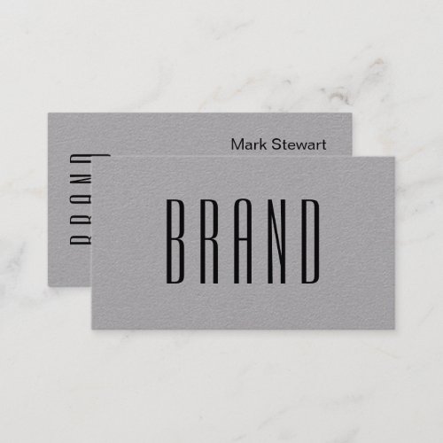 Minimalist black and white modern EMPIRE font Business Card