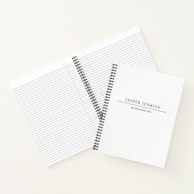Minimalist Black and White Modern Notebook (Inside)