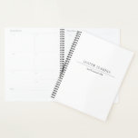 Minimalist Black and White Modern Planner<br><div class="desc">Minimalist and modern design.</div>