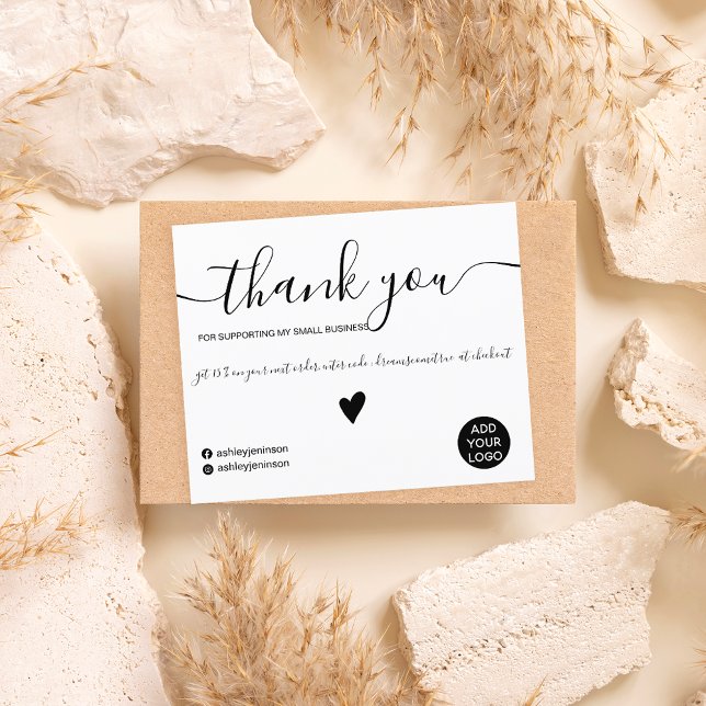 Minimalist black and white order thank you budget (Creator Uploaded)