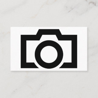 Minimalist Black and White Photography Business Card