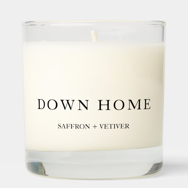 Minimalist Black and white Scented Candle (Right)