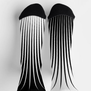 Minimalist Black and White Socks