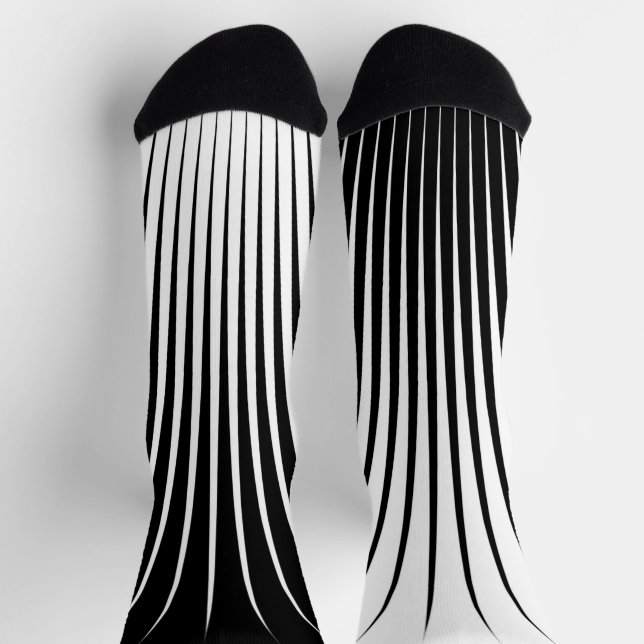 Minimalist Black and White Socks (Top)