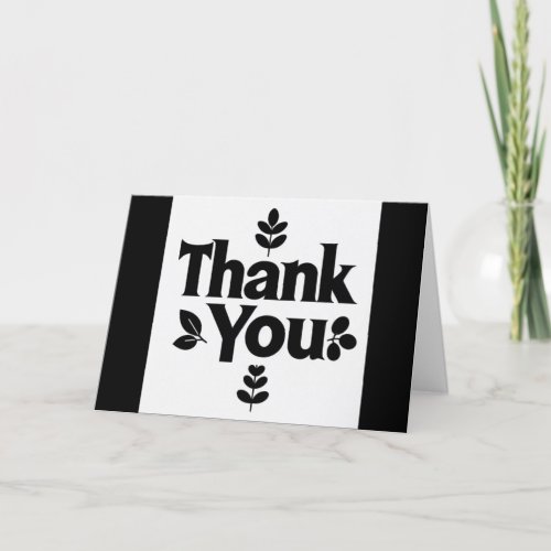 Minimalist Black and White Thank You Notes_ Blank 