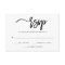 Minimalist Black and White Typography RSVP