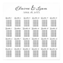 Wedding Seating Chart Posters At Wedding Paper Love