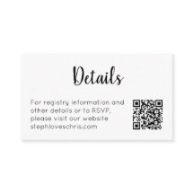 Minimalist Black and White Website QR Code