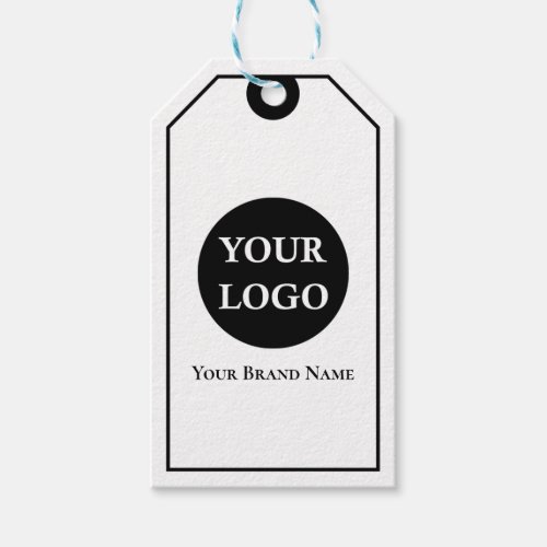Minimalist Black Border Business Product Hang Tag