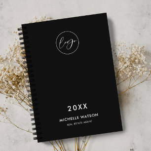 Minimalist Black Business Logo Corporate 2027 Planner