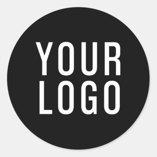 Minimalist Black Business Logo Sticker