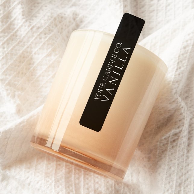 Minimalist Black Candle Label (Creator Uploaded)