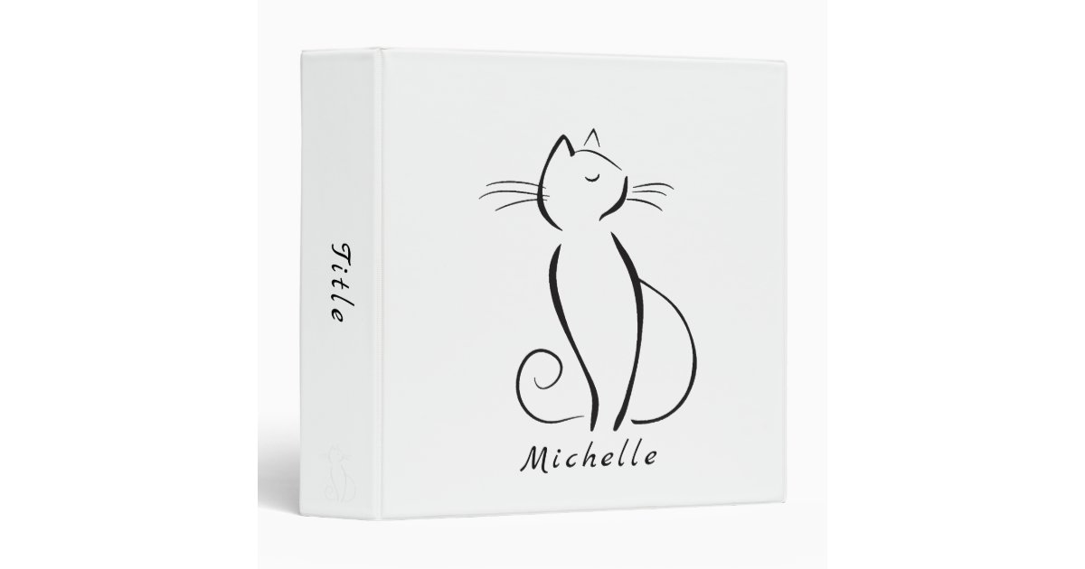 dj cat - space cat - cat pizza - cute cats 3 ring binder, Zazzle