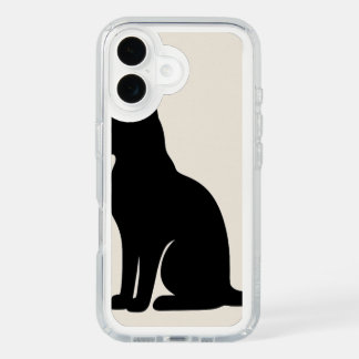 Minimalist Black Cat Silhouette – Aesthetic Phone iPhone 16 Case