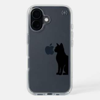 Minimalist Black Cat Silhouette – Aesthetic Phone iPhone 16 Case