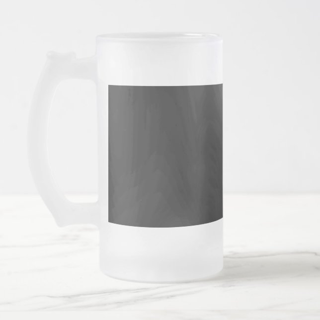 Minimalist Black Cat Silhouette  Frosted Glass Beer Mug (Left)