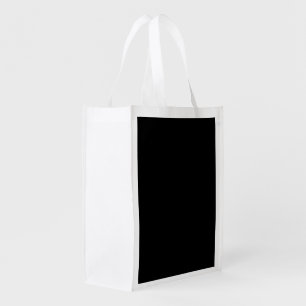 Minimalist Black Cat Silhouette  Grocery Bag
