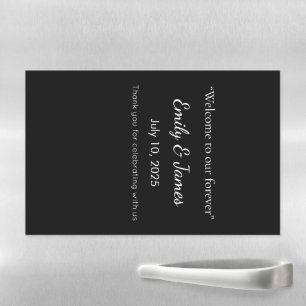 Minimalist Black Cat Silhouette  Magnetic Dry Erase Sheet