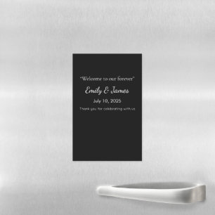 Minimalist Black Cat Silhouette Magnetic Dry Erase Sheet