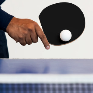 Minimalist Black Cat Silhouette Ping Pong Paddle