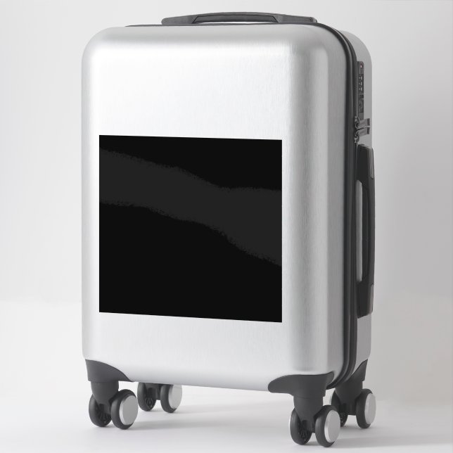 Minimalist Black Cat Silhouette  Sticker (Suitcase)