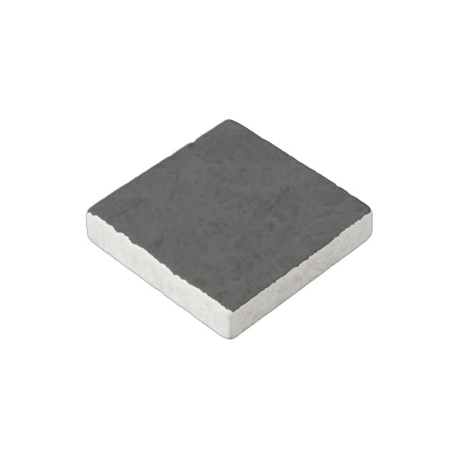 Minimalist Black Cat Silhouette  Stone Magnet (Angled)