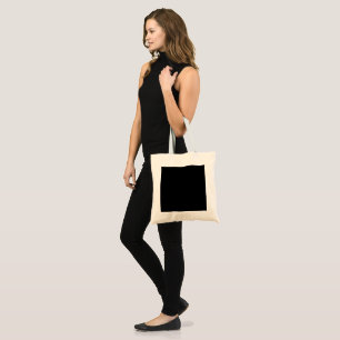 Minimalist Black Cat Silhouette Tote Bag