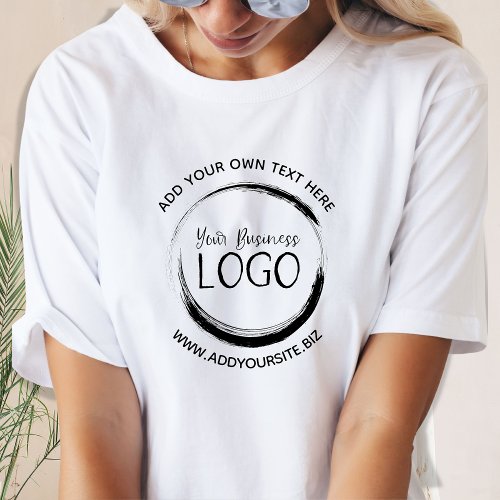 Minimalist Black Circle Logo T_Shirt