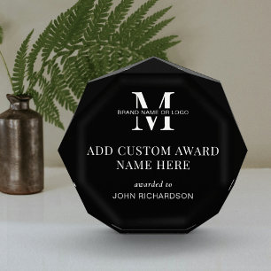 Minimalist Black Corporate Employee Name Business Acrylic Award