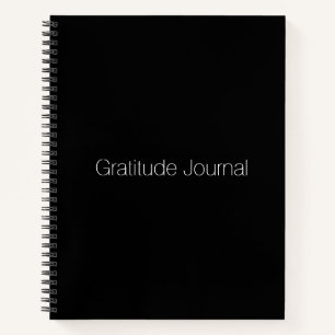 Minimalist black custom elegant Gratitude Journal