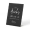 Minimalist Black Funny Wedding Open Bar Sign
