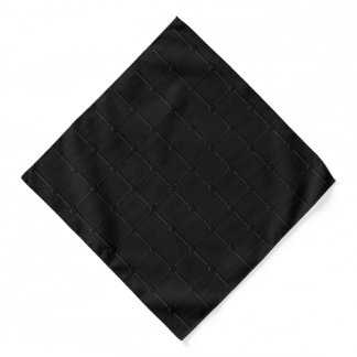 Minimalist Black Geometric Grid Dotted Texture Bandana
