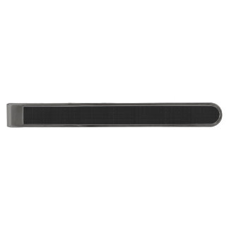 Minimalist Black Geometric Grid Dotted Texture Gunmetal Finish Tie Bar