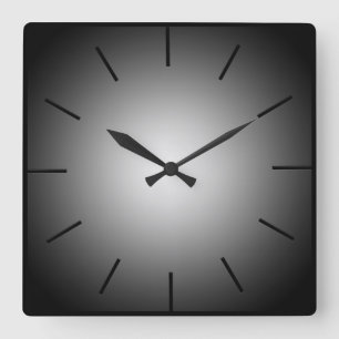Minimalist Black Gradient Wall Clock