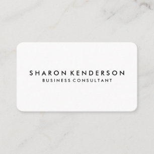 Minimalist Black / Hot Pink Text Business Card