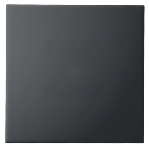 Minimalist Black Inkwell  Plain Solid Color  Ceramic Tile