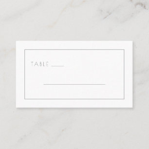 Minimalist Black Line Divider Place Card