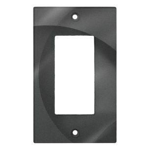 Minimalist Black Marble Light Switch Covers