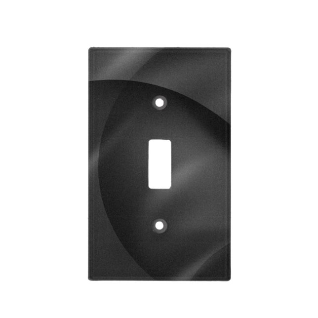 Minimalist Black Marble Light Switch Covers (Front)