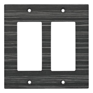 Minimalist Black Marble Light Switch Covers