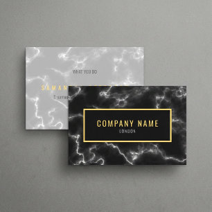 Minimalist Black Marble luxury Business Card