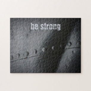 Minimalist black metal jigsaw puzzle