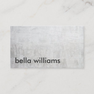 Minimalist black modern light gray cement concrete business card
