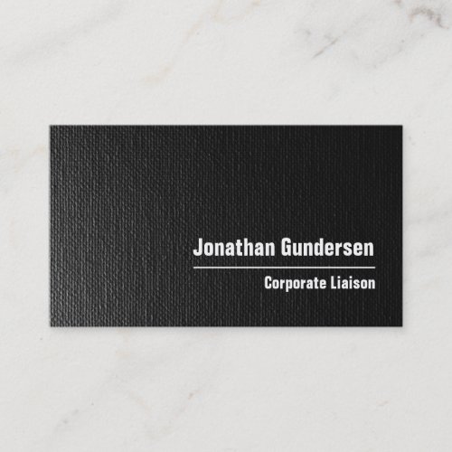 Minimalist Black Modern Professional Business Card
