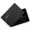 Minimalist Black Modern with Gray Monogram Wedding