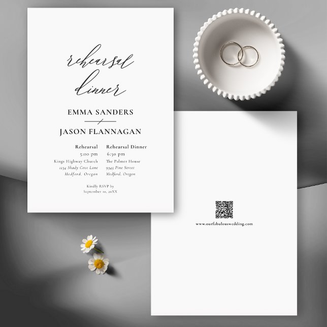Minimalist Black on White Invitation (Creator Uploaded)