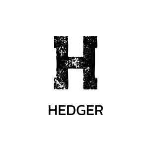 MINIMALIST BLACK ONE LETTER MONOGRAM NAME WHITE CUTOUT