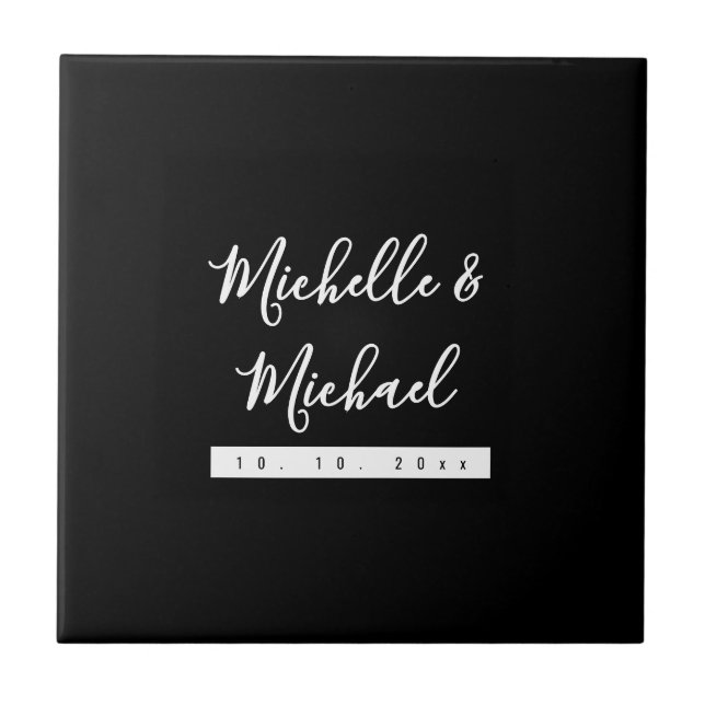 Minimalist Black Professional Modern Ceramic Tile (Front)