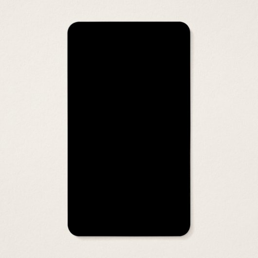 Minimalist Black Professional Modern Profile Card (Back)